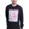 NOXX свитшот с принтом Neck Deep - Bloom Flowers, Черный NOXX свитшот с принтом Neck Deep - Bloom Flowers, Черный