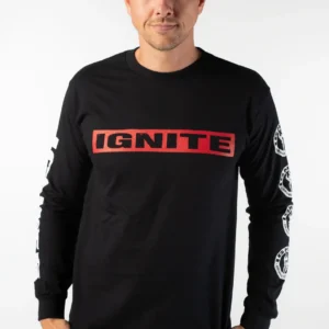 NOXX свитшот с принтом Ignite - Red/White OG 2, Черный NOXX свитшот с принтом Ignite - Red/White OG 2, Черный