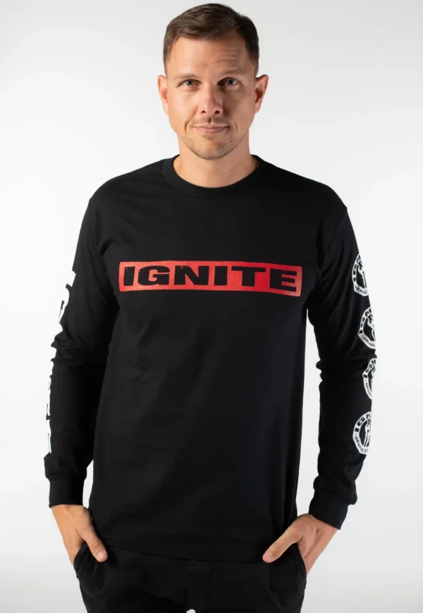 NOXX свитшот с принтом Ignite - Red/White OG 2, Черный NOXX свитшот с принтом Ignite - Red/White OG 2, Черный