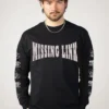 NOXX свитшот с принтом Missing Link - Glory Or Death, Черный NOXX свитшот с принтом Missing Link - Glory Or Death, Черный