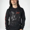 NOXX свитшот с принтом Parkway Drive - Flood Your Hell, Черный NOXX свитшот с принтом Parkway Drive - Flood Your Hell, Черный