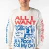 NOXX свитшот с принтом A Day To Remember - All I Want Faded White, Белый