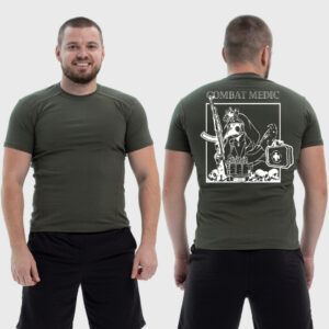 Мужская тактическая футболка Noxx в стиле милитари Combat medic военный медик-аптечка маска чумы, Хаки Мужская тактическая футболка Noxx в стиле милитари Combat medic военный медик-аптечка маска чумы, Хаки