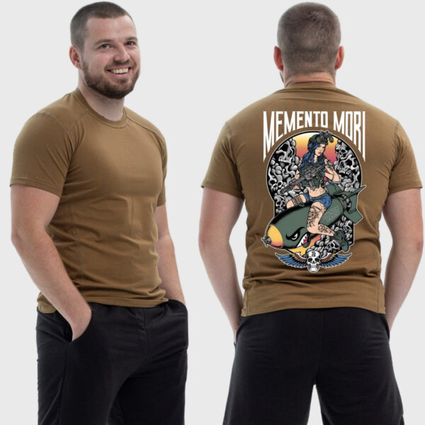 Мужская тактическая футболка Noxx в стиле милитари Sunset Goons девушка на миле, Койот