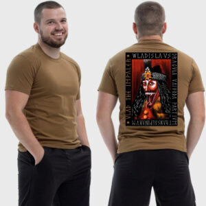 Мужская тактическая футболка Noxx в стиле милитари Граф Дракула Vladislav Dracula арт, Койот